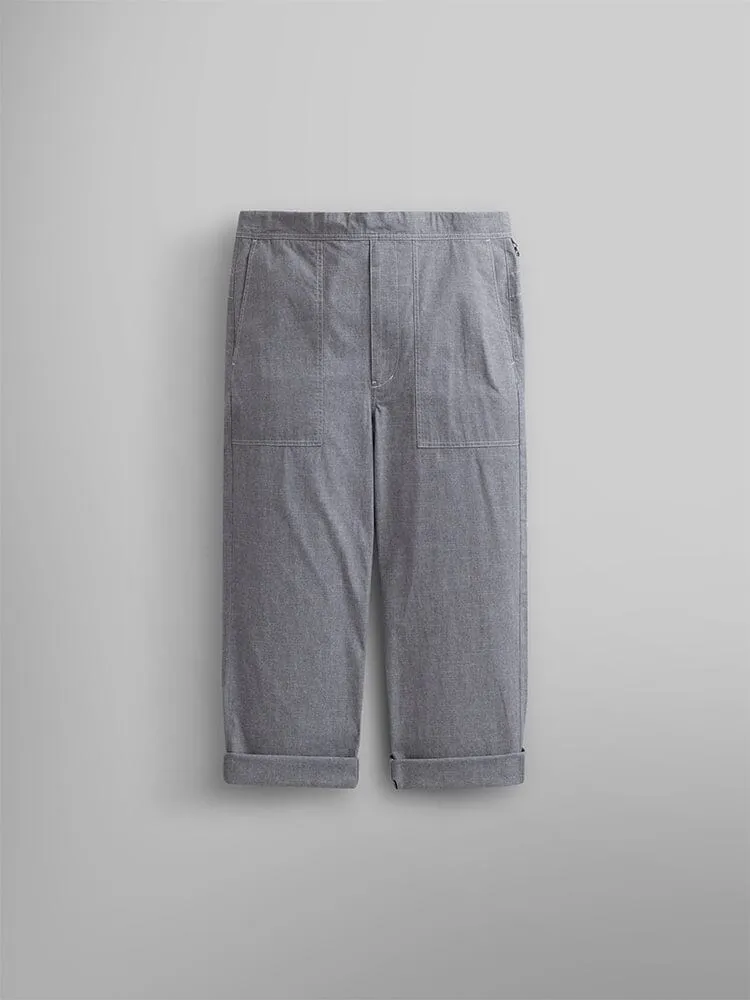 Alpha Industries Wide Leg pantalon large coton gris bleu