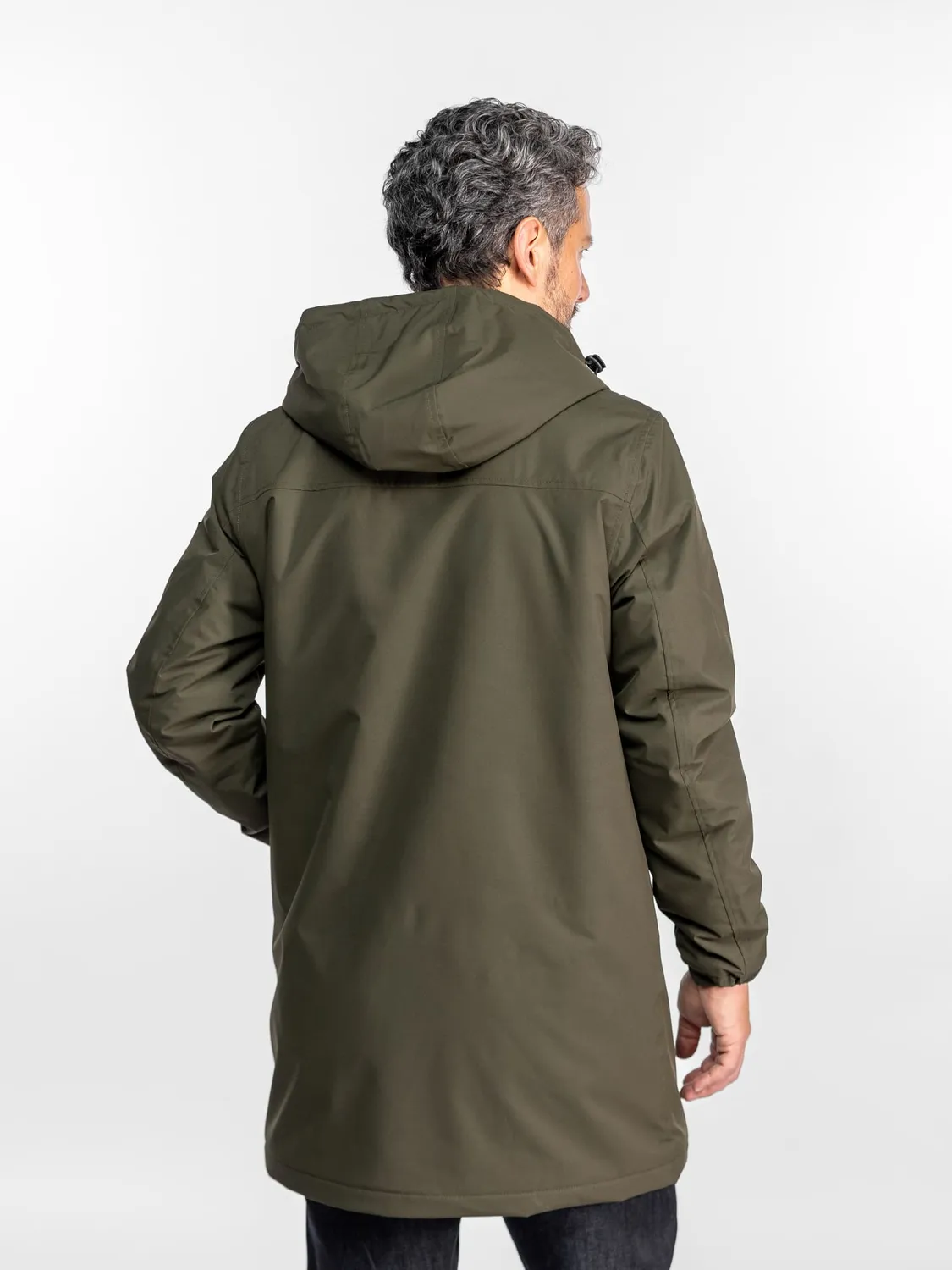 Daytona Regen parka longue sherpa noir imperméable