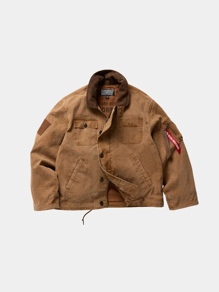 Alpha Industries Old Forester Deck veste kaki toile