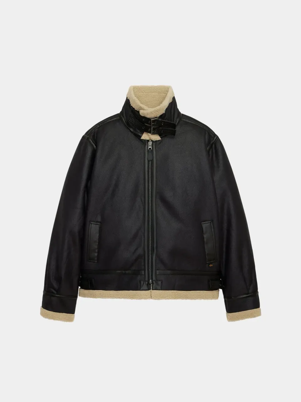 Alpha Industries Mouton B-3 blouson aviateur noir doublure mouton