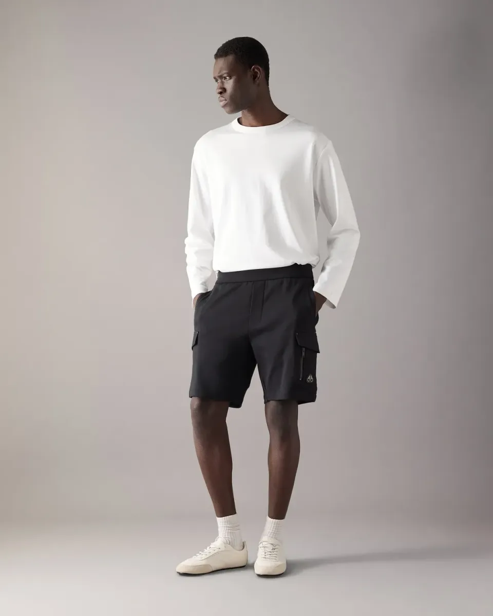 Moose Knuckles Dalon Cargo short homme noir poches cargo