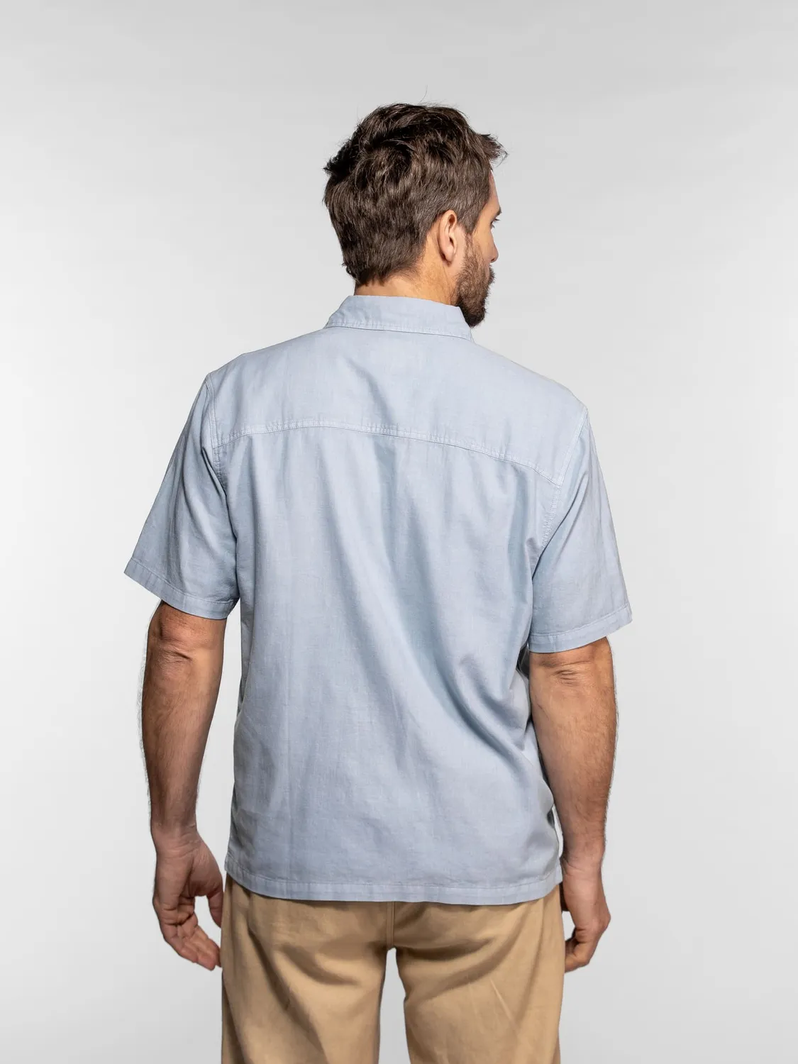 DAYTONA Amador chemisette lin homme almond