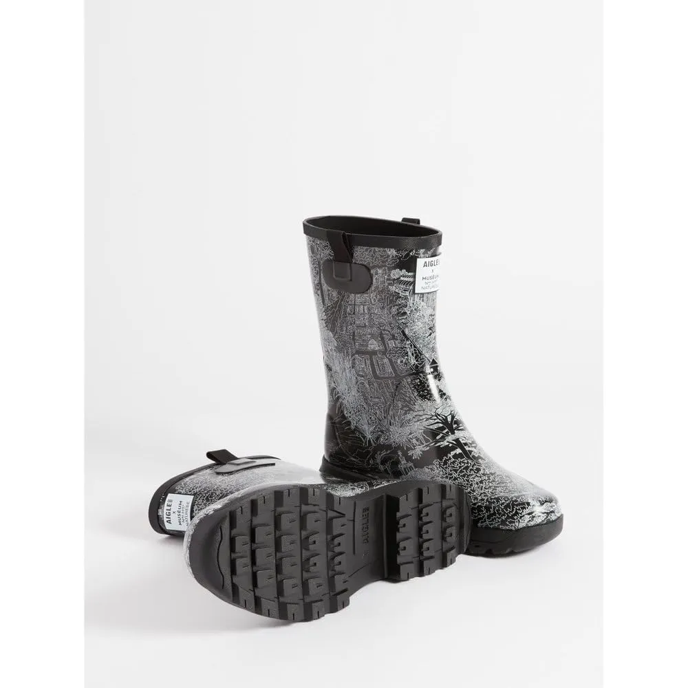 Aigle Alya Print botte pluie femme chevron souple