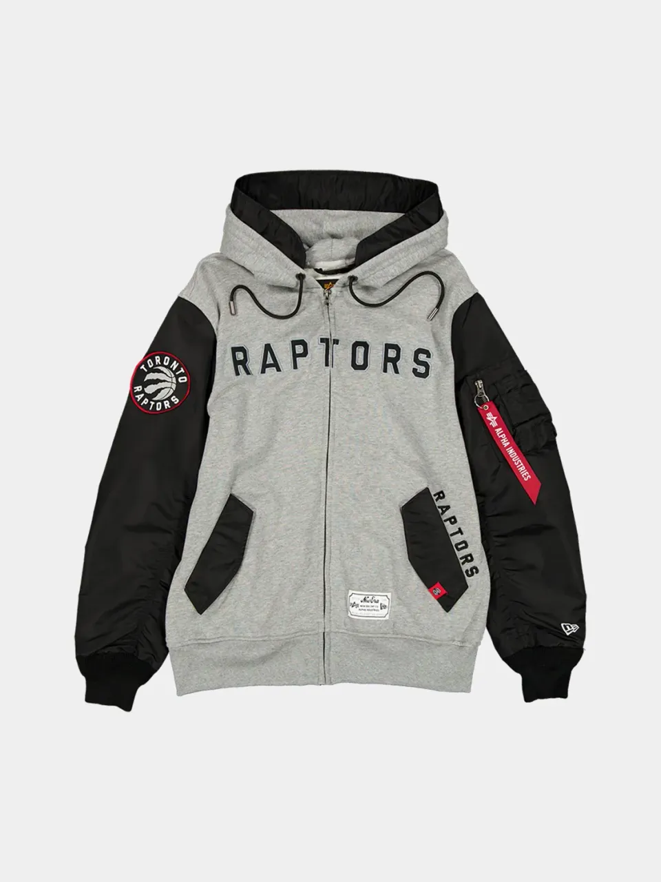 Alpha Industries Toronto Raptors MA-1 sweat zippé noir coton