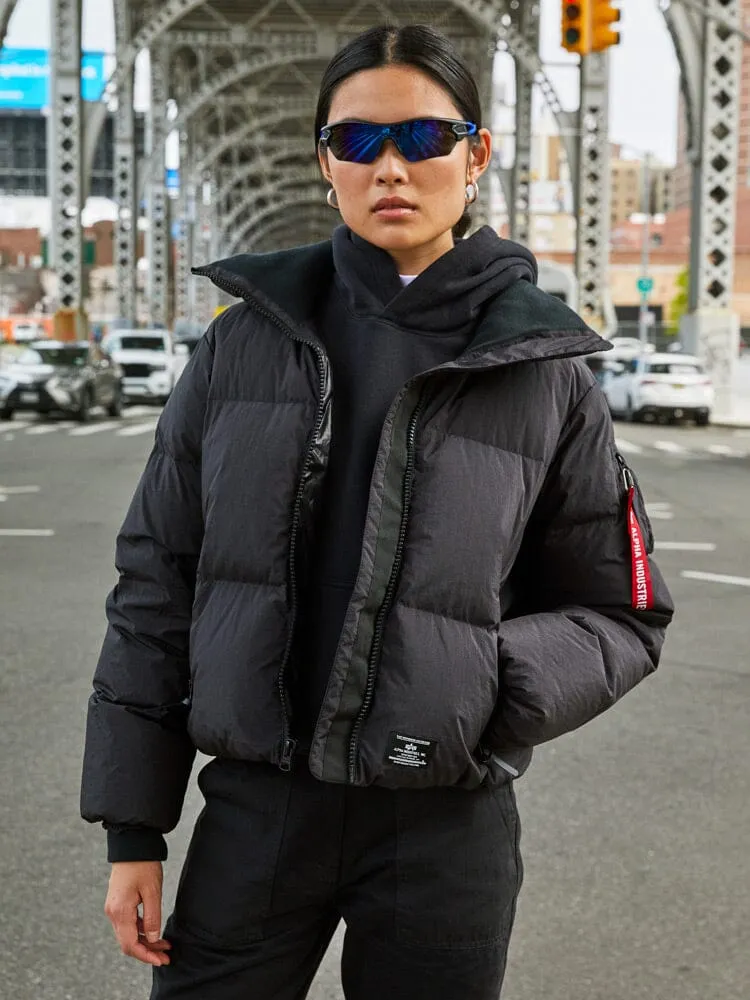 Alpha Industries Sierra Short parka femme noir duvet