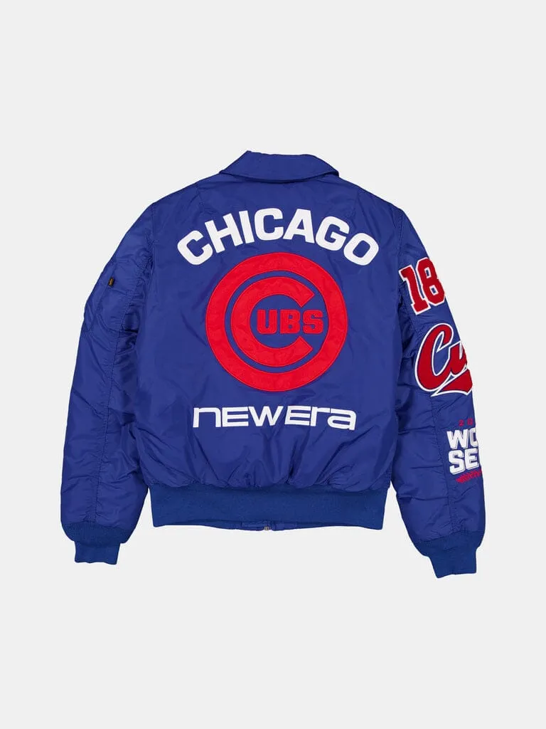 Alpha Industries MA-1 Chicago Cubs bomber bleu royal