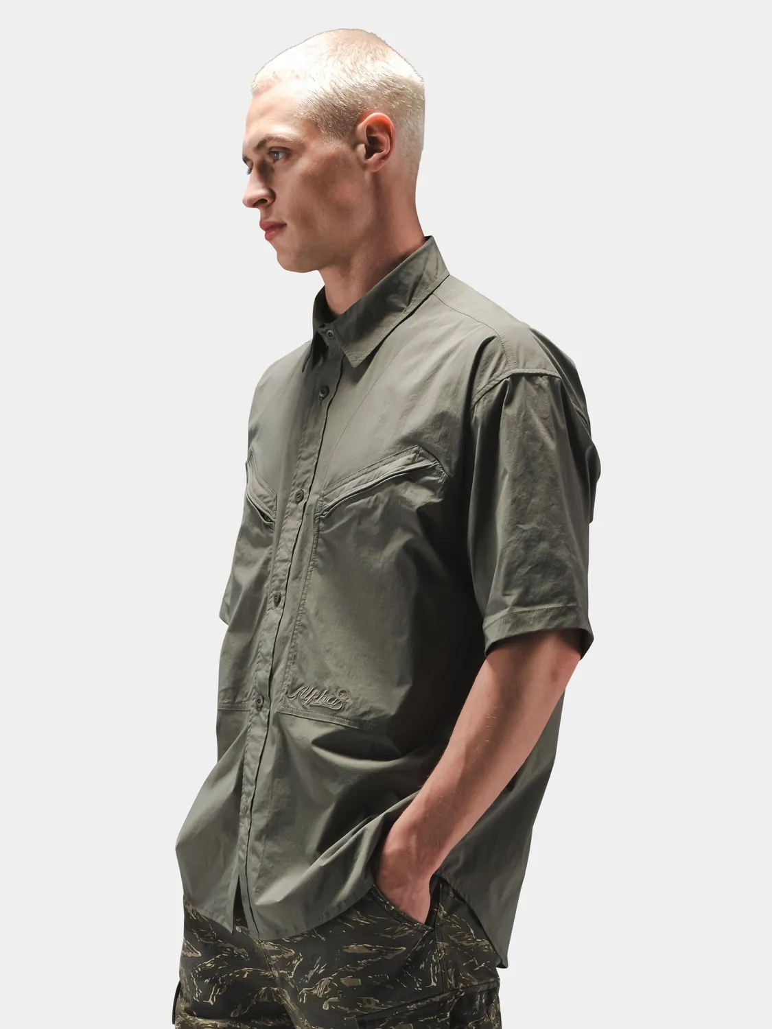 Alpha Industries CWU 27/P chemise Field Gray relaxed
