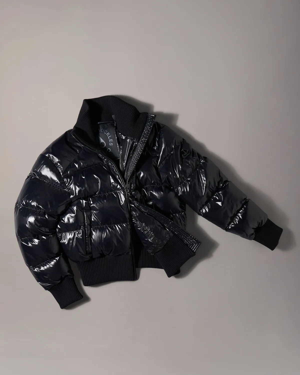 Moose Knuckles Queens bomber duvet noir