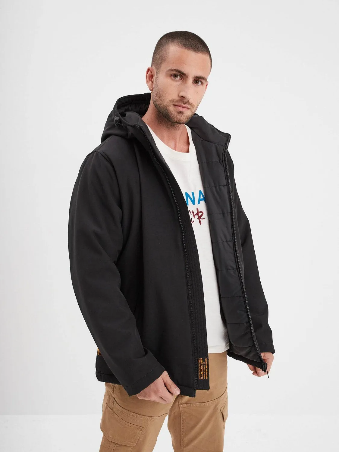 DAYTONA Carlow parka homme hiver noir softshell