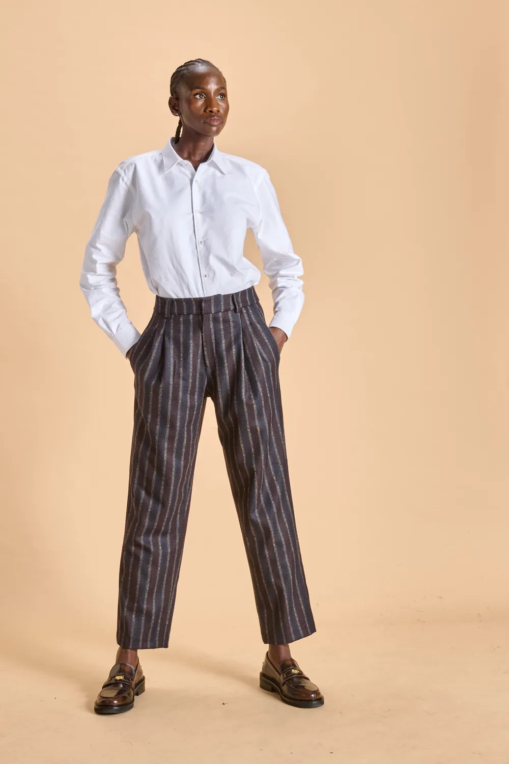 SOUBACQ Le Pantalon Mayfair femme pantalon laine anglaise