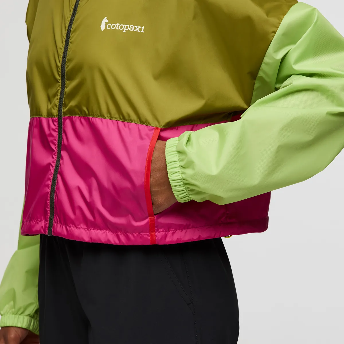 Cotopaxi Teca Crop veste femme Green Juice coupe-vent