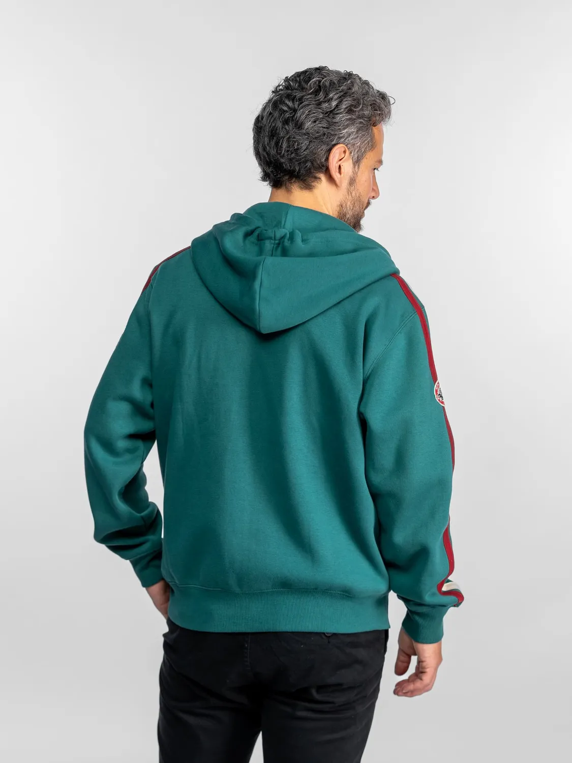Daytona Hampton sweat capuche moto noir molleton épais