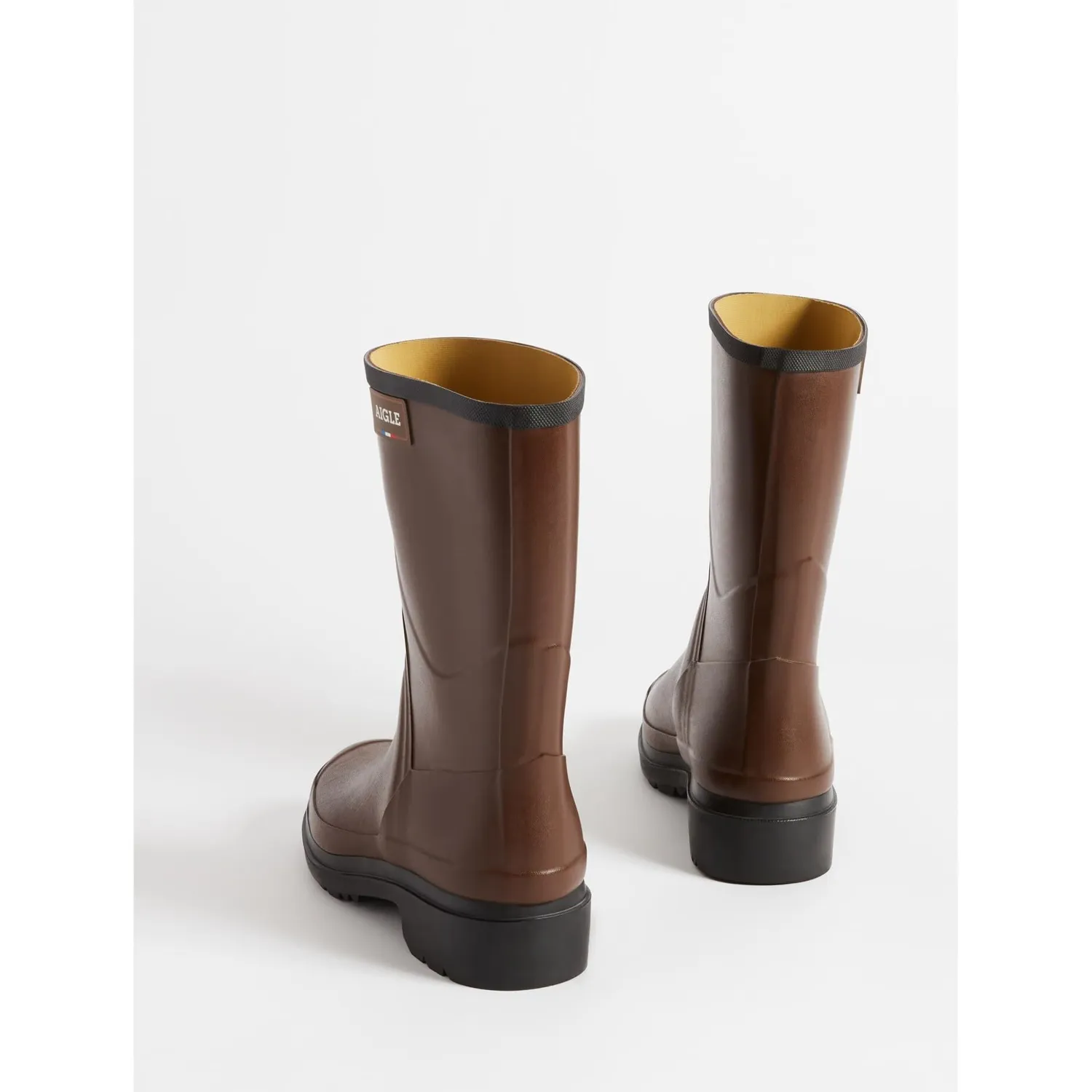 Aigle Bison 2 botte de pluie homme marron caoutchouc