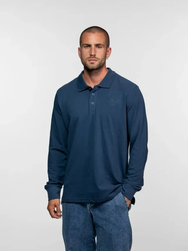 DAYTONA Curtiss polo manche longue coton piqué homme