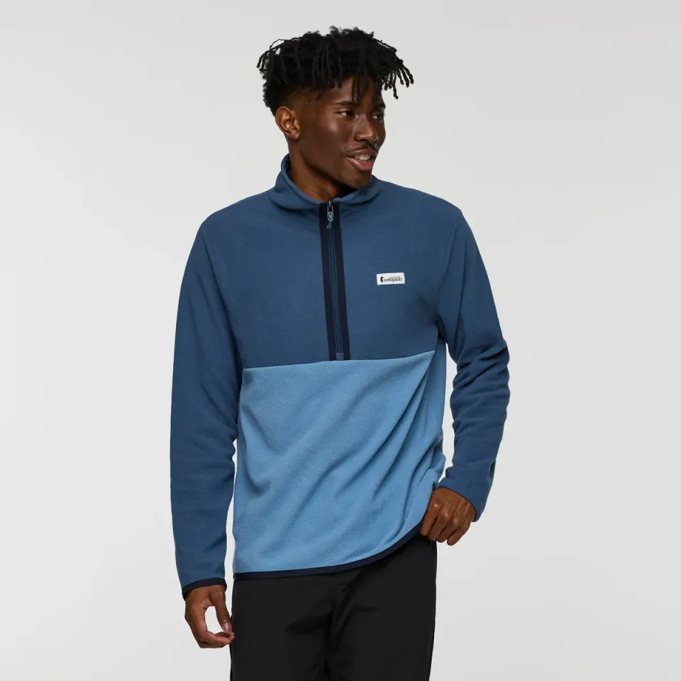 Cotopaxi Amado pull polaire homme Deep Sea/Fjord demi-zip