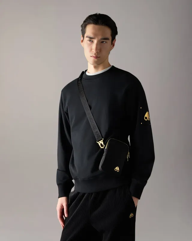 Moose Knuckles Gold Series Dial Crossbody sac bandoulière noir léger