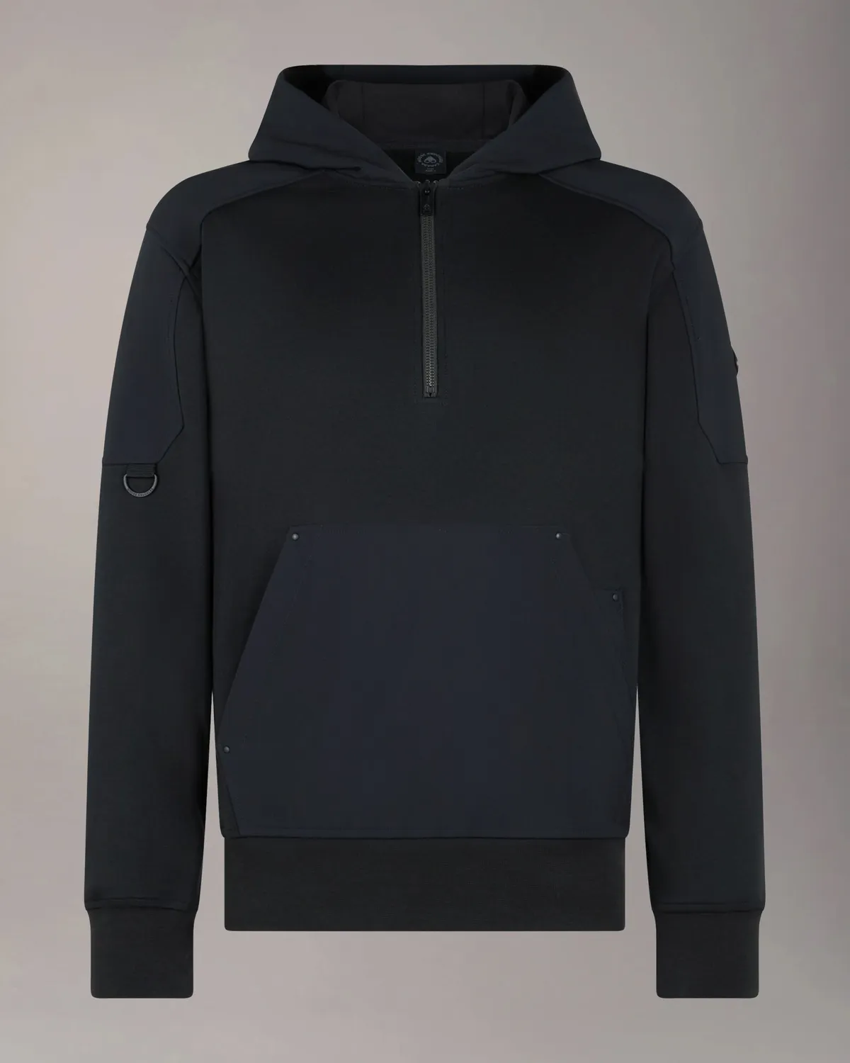 Moose Knuckles Dalon Hoodie sweat noir zippé