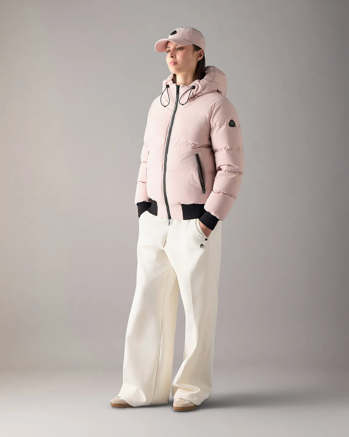Moose Knuckles Soho Down Bomber doudoune femme rosewood