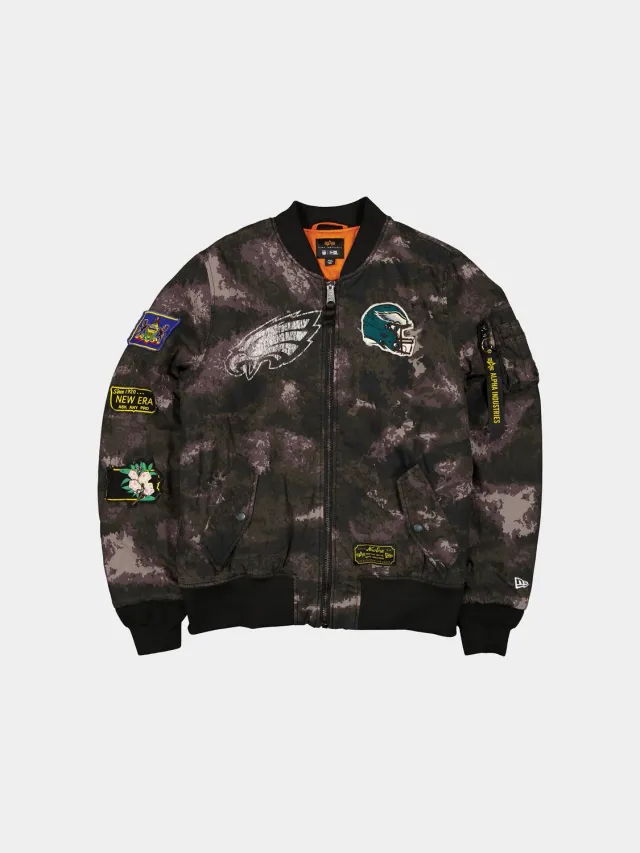 Alpha Industries Eagles MA-1 bomber noir camo réversible