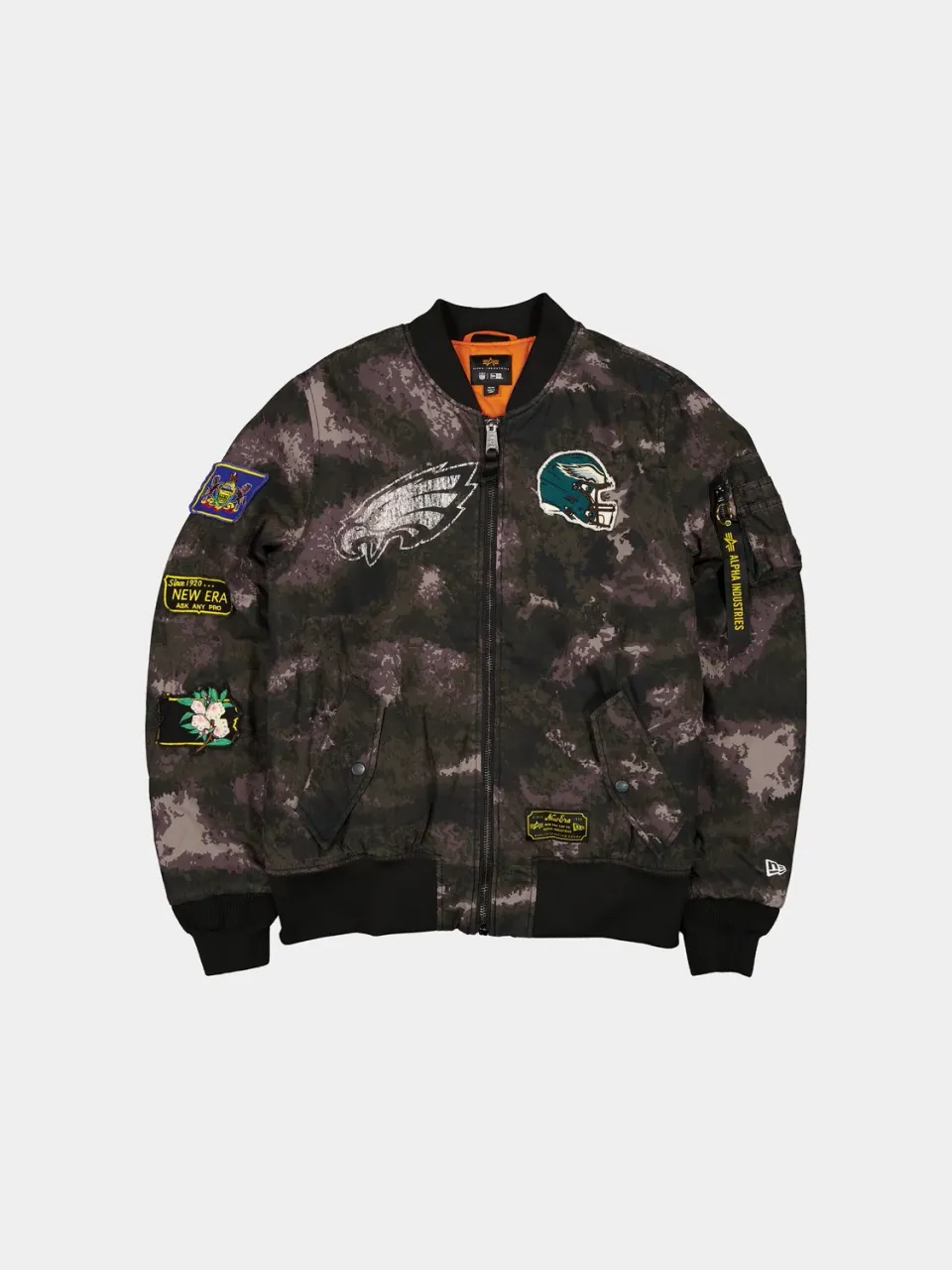 Alpha Industries Eagles MA-1 bomber noir camo réversible