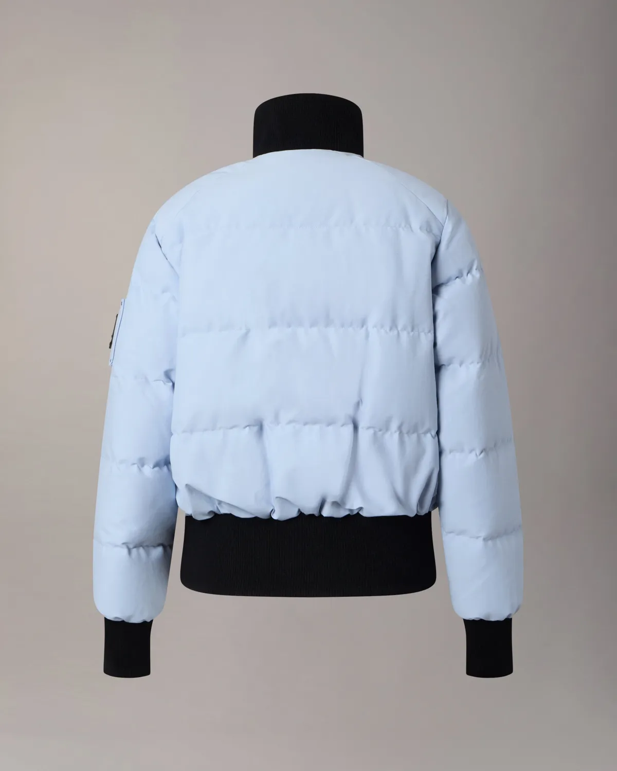 Moose Knuckles Banff bomber duvet blue ice