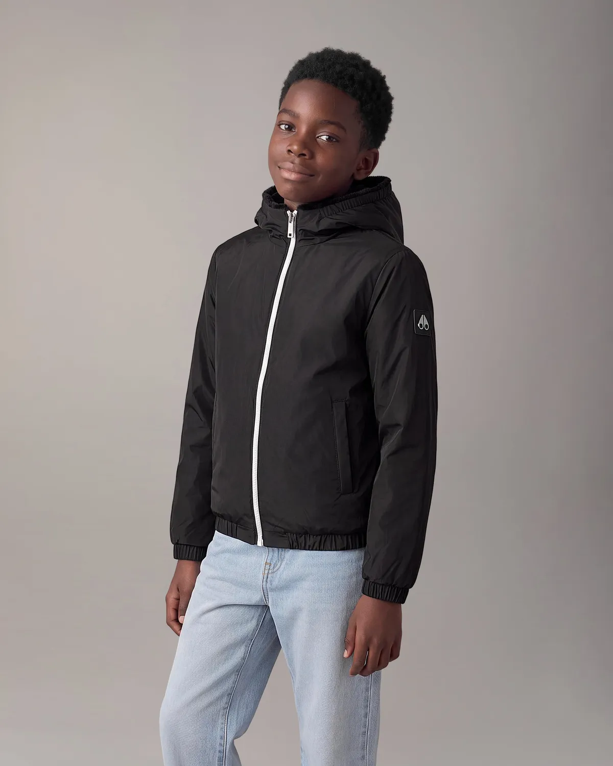 Moose Knuckles Simcoe Bunny Veste Enfant Noir Réversible