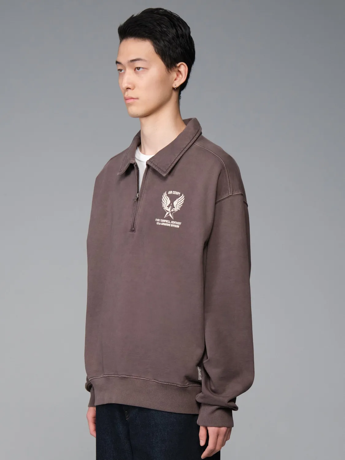 Alpha Industries Aircorp Sweat zippé hickory coton