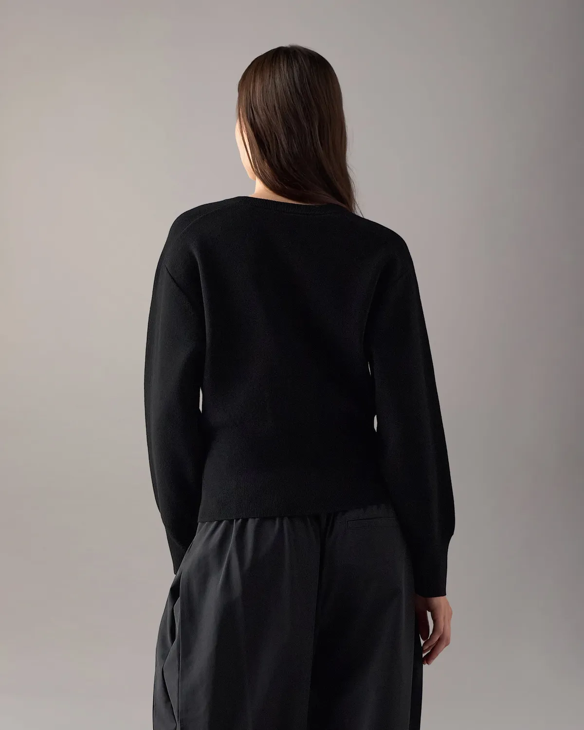 Moose Knuckles Corner Crewneck sweat noir zippé