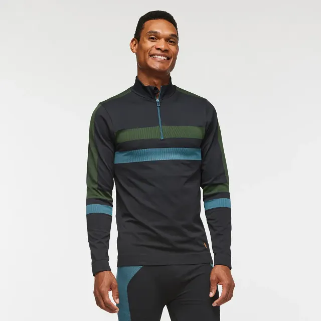 Cotopaxi Debajo sous-couche homme Ink Stripes zippée