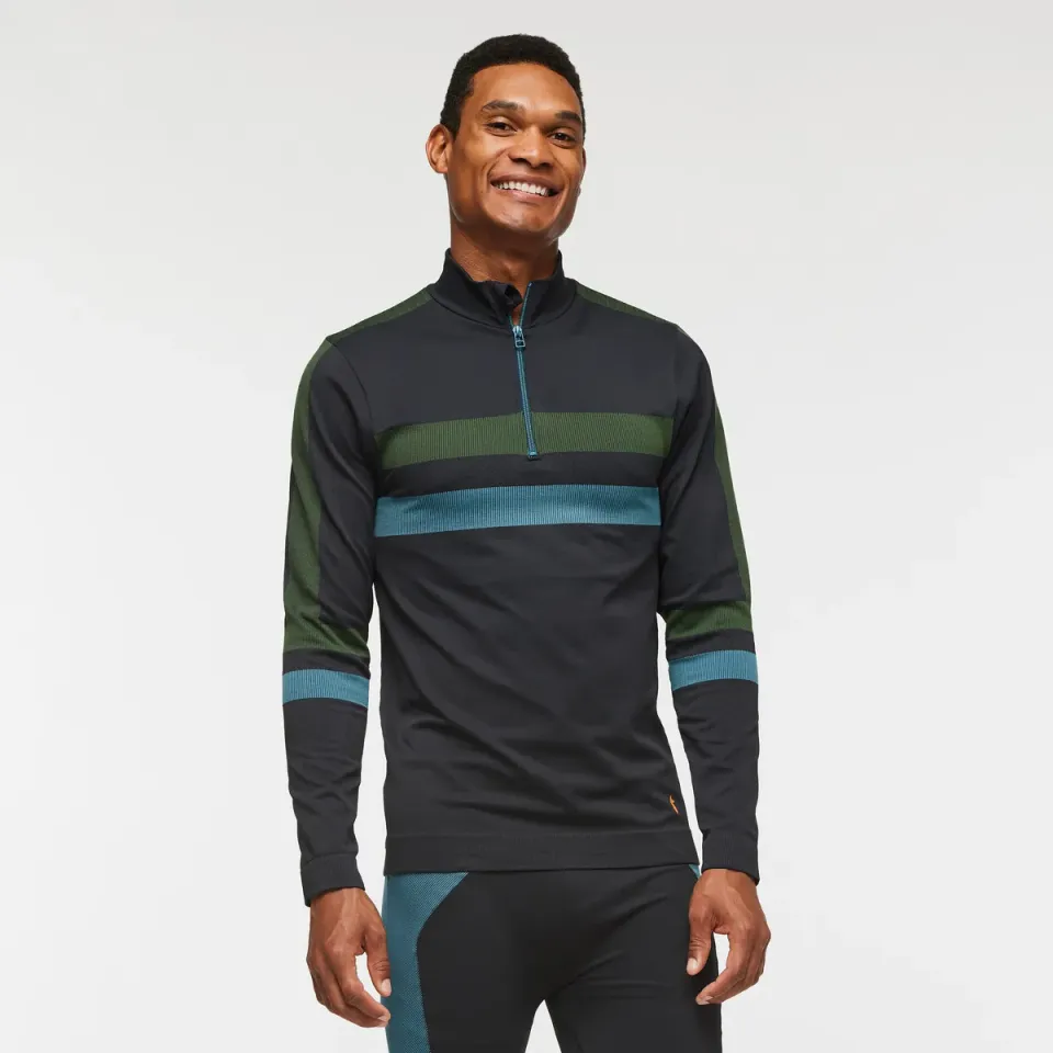 Cotopaxi Debajo sous-couche homme Ink Stripes zippée