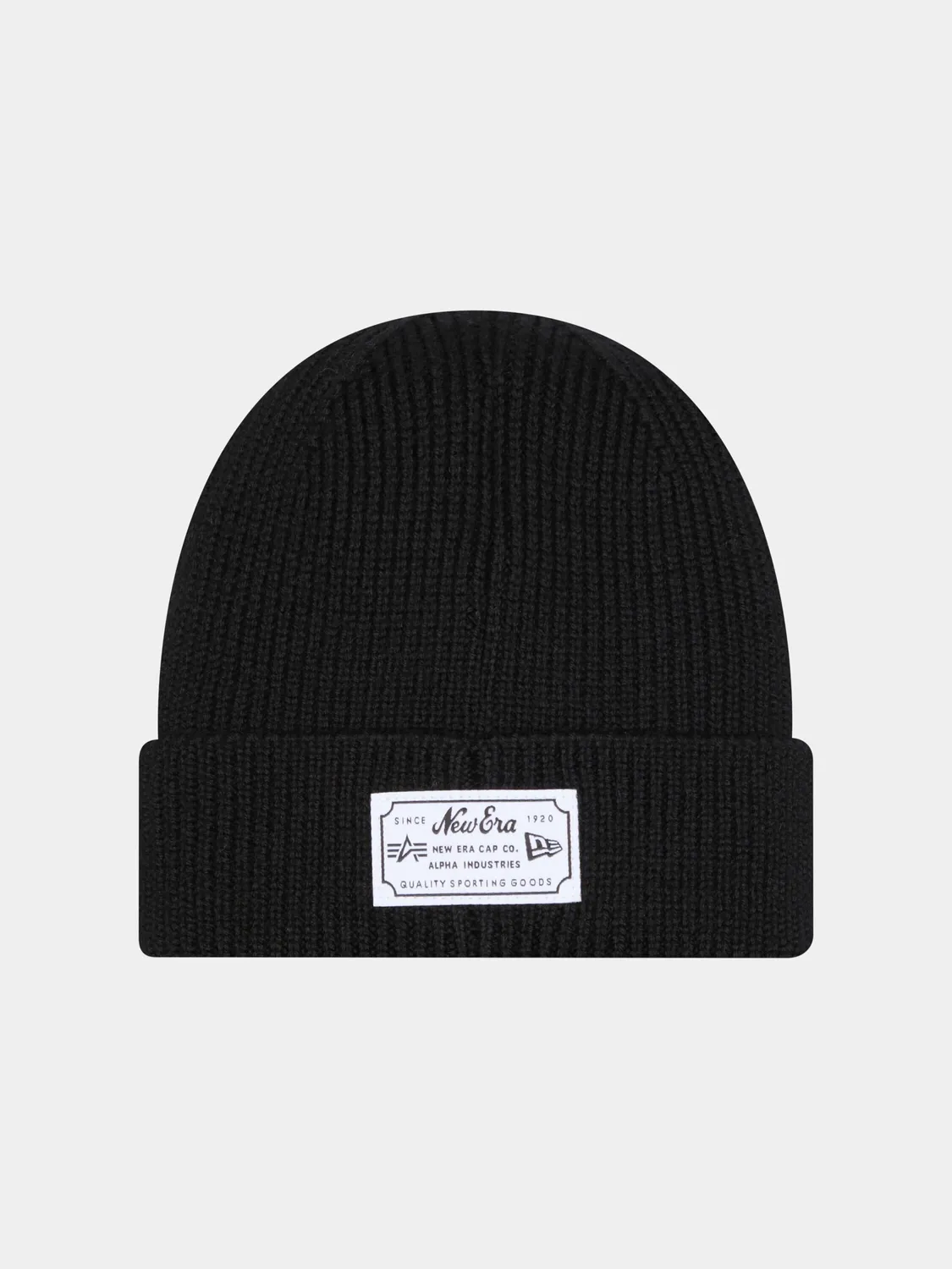 Alpha Industries Chiefs New Era Short Cuff bonnet noir merinos