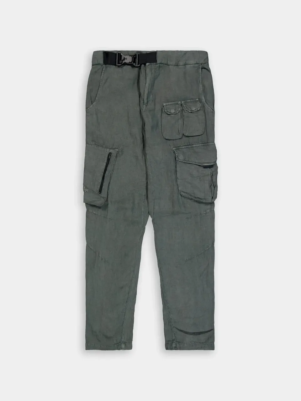 Alpha Industries Cargo Pantalon lin charcoal poches