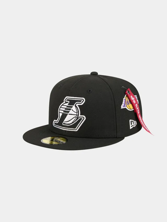 Alpha Industries Lakers 59FIFTY casquette fitted noire