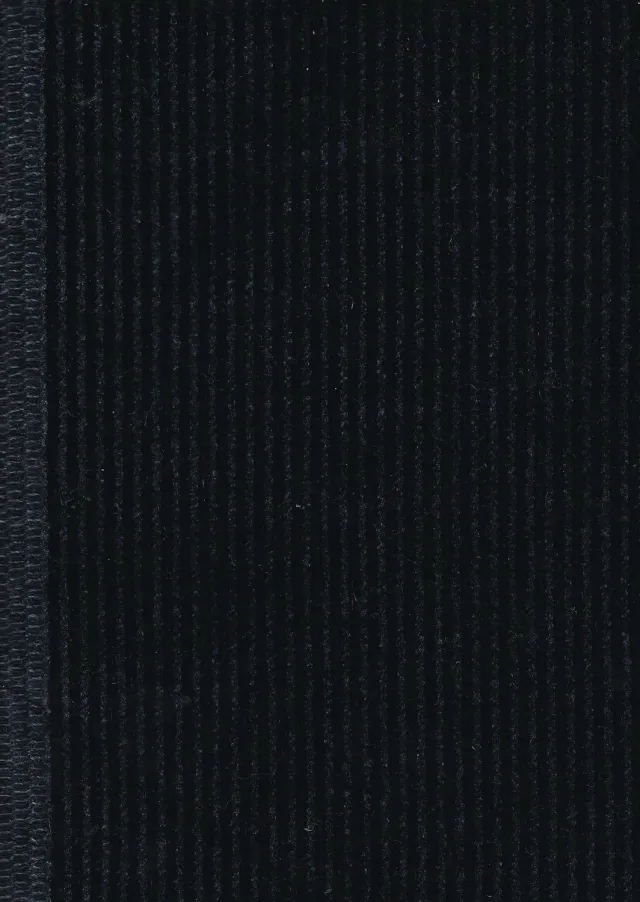 HOLLINGTON velours coton bleu gris noir tissu au mètre épais