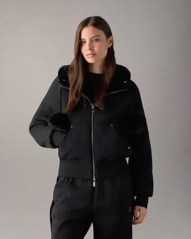 Moose Knuckles Oro Bunny sweat réversible noir