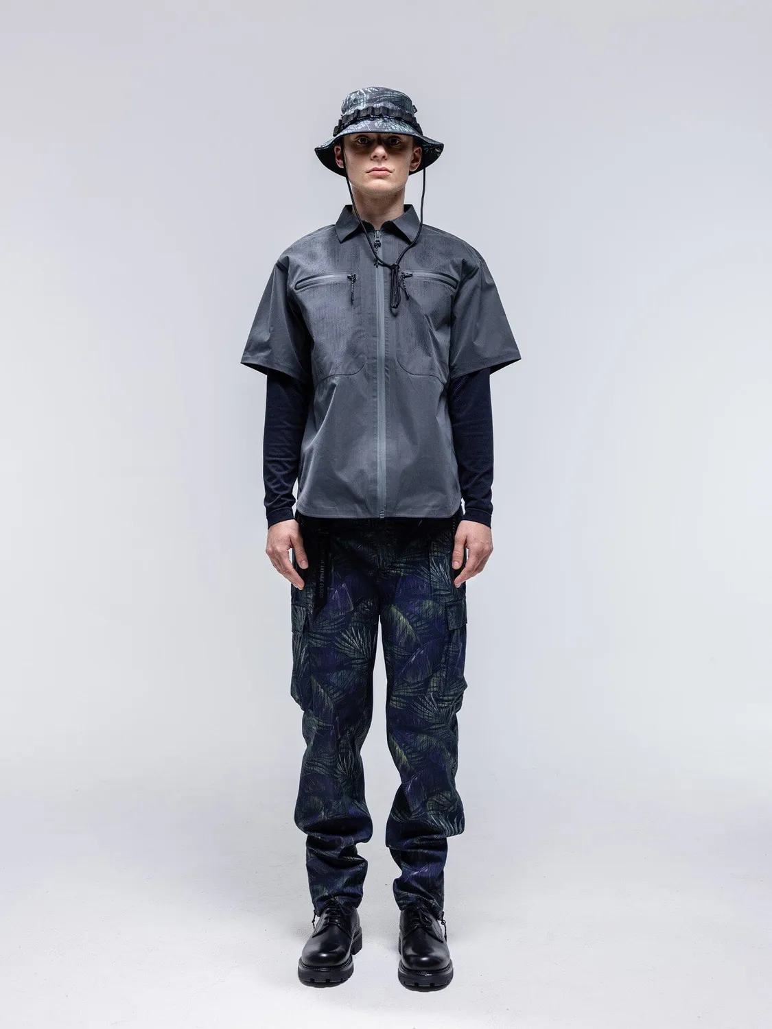 Alpha Industries RECN Laser Cut chemise charcoal camouflage
