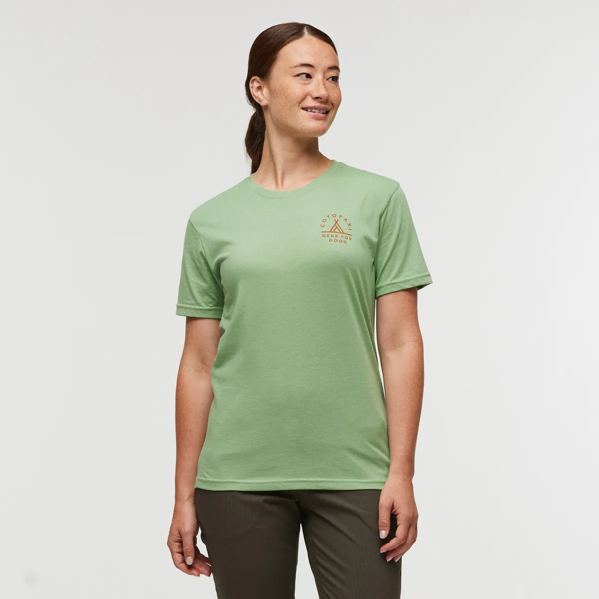 Cotopaxi Llama Map T-shirt femme Graphite coton doux