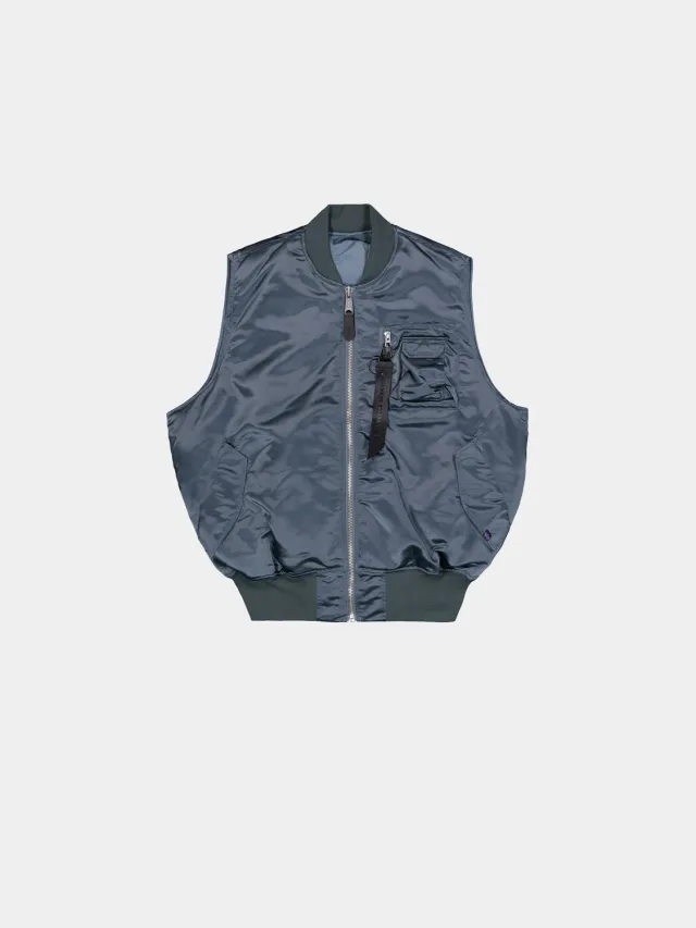 Alpha Industries MA-1 Base gilet réversible noir léger