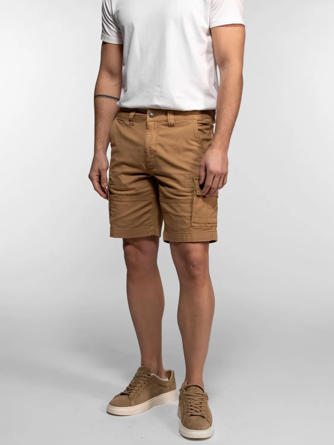 Daytona Bostoni short cargo homme beige toile poches