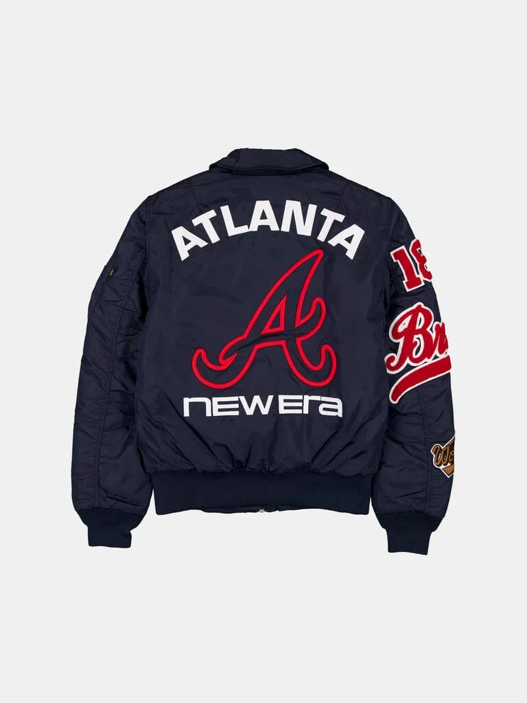 Alpha Industries MA-1 Atlanta Braves bomber bleu marine