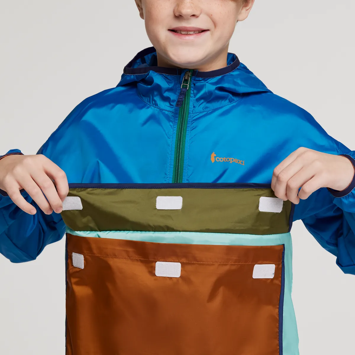 Cotopaxi Teca Half-Zip coupe-vent enfant Fireball léger