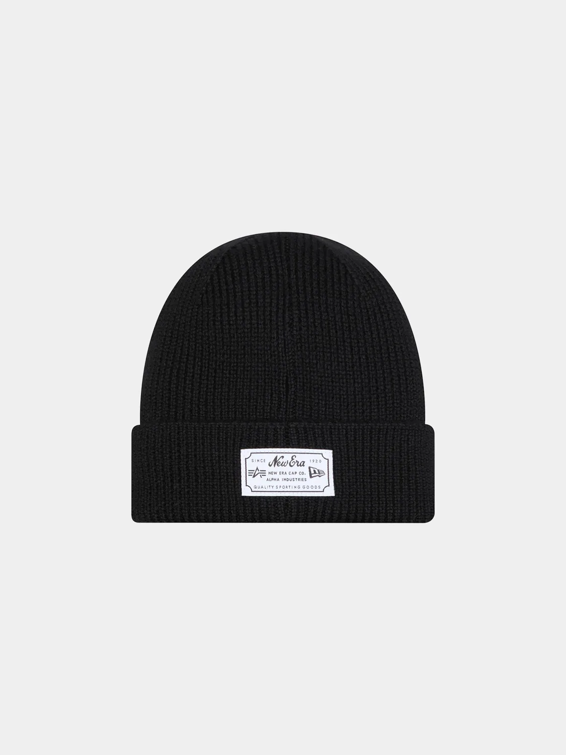 Alpha Industries Lakers bonnet short cuff merinos noir