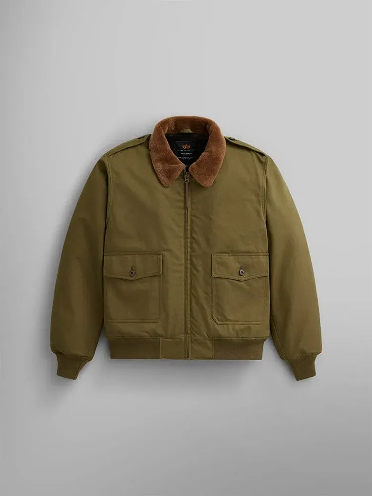 Alpha Industries B-10 1940s bomber olive en coton