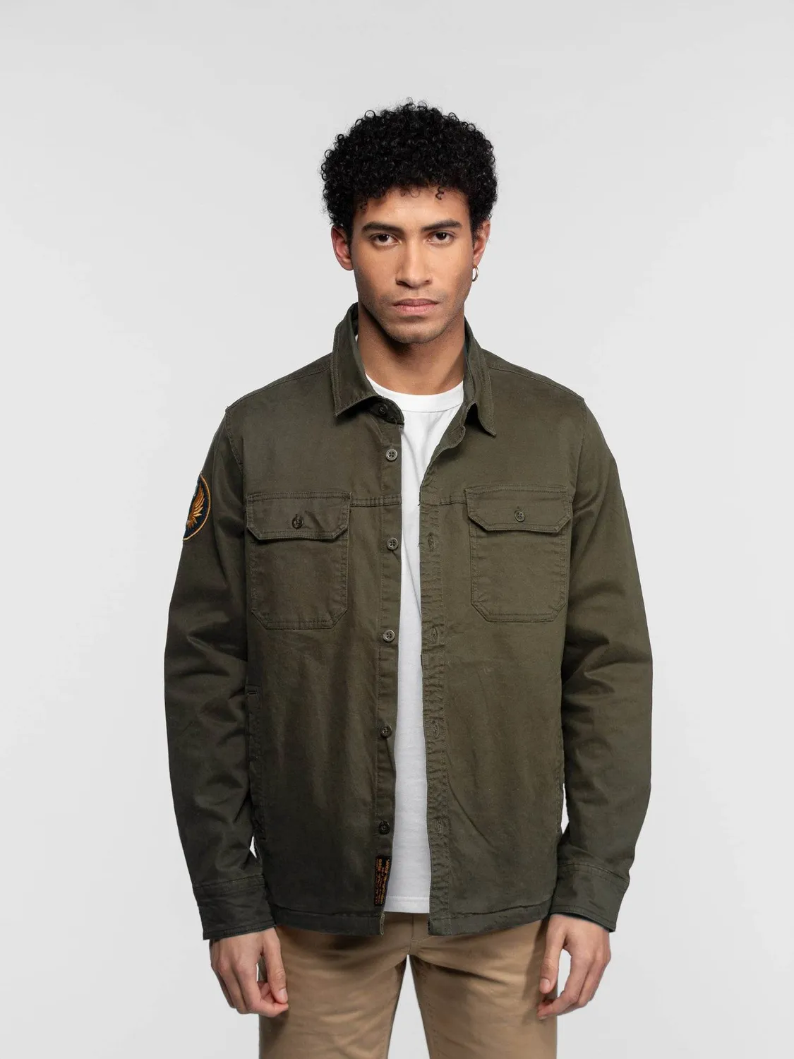 DAYTONA Comcast chemise militaire homme serge coton