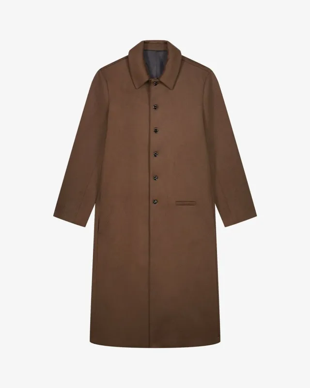Lebrun Lungo Marrone manteau marron cachemire long