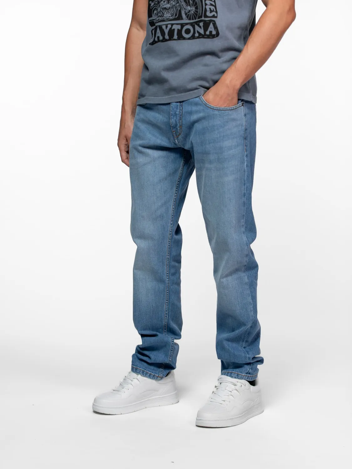 Daytona Hachidaka jean slim mid wash taille mi-haute