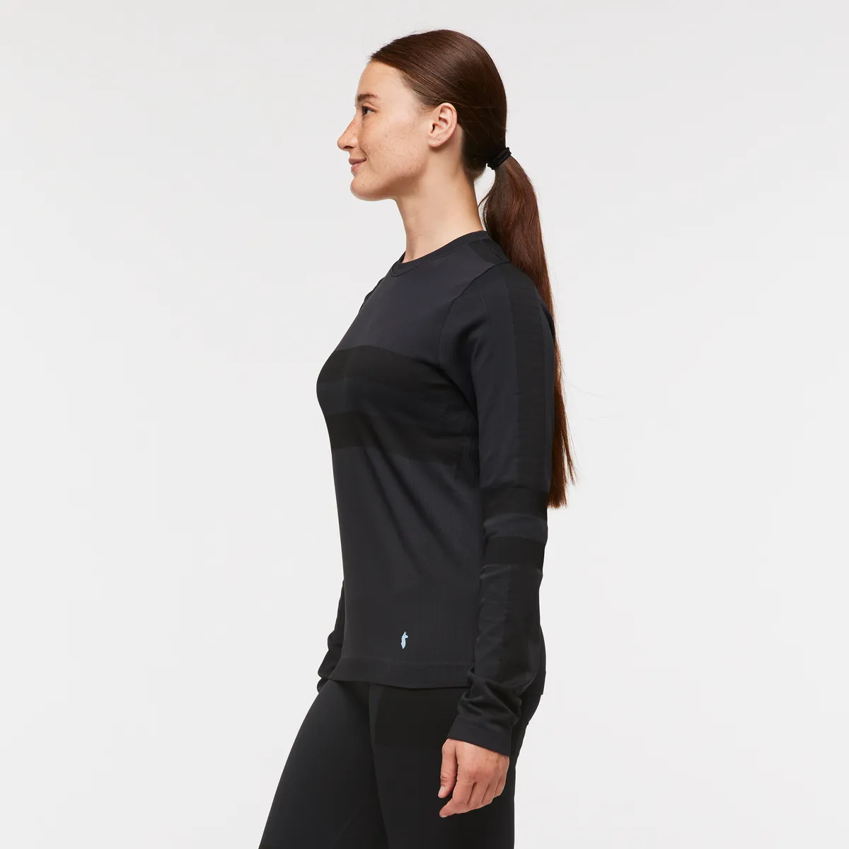Cotopaxi Debajo Seamless Baselayer Crew pull thermique noir sans coutures