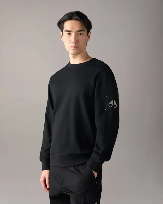 Moose Knuckles Hartsfield Sweat Noir Col Rond