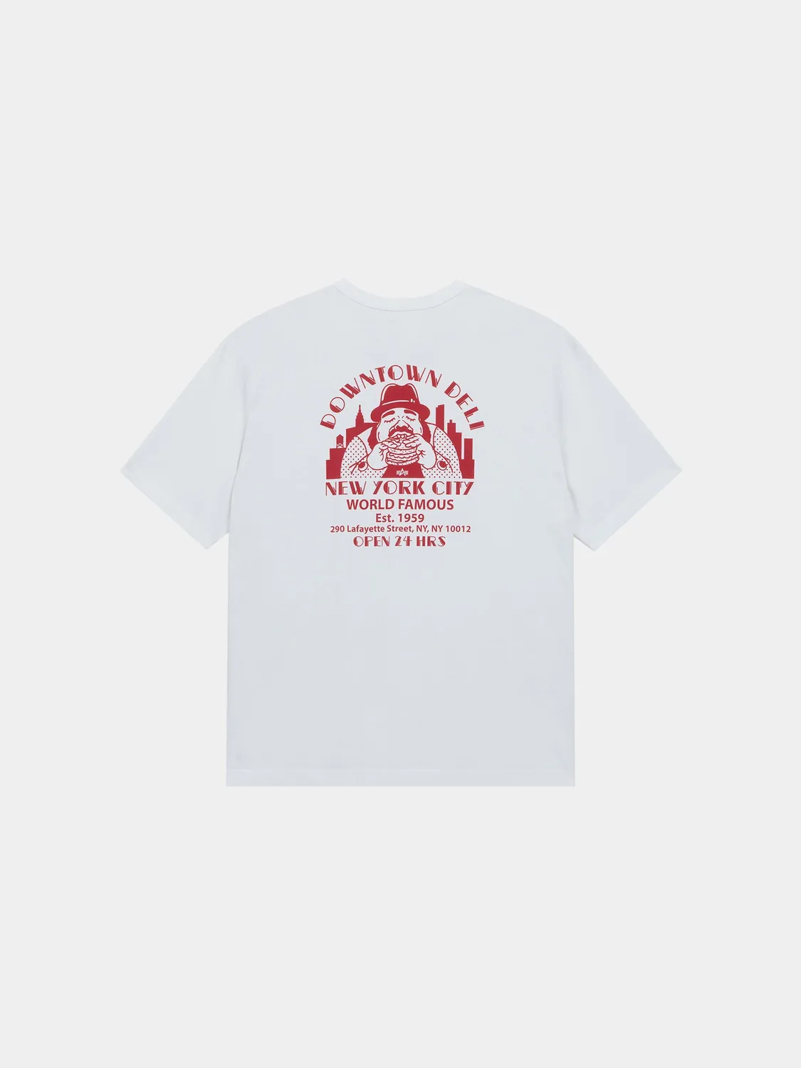Alpha Industries Downtown Deli t-shirt bleu relaxed