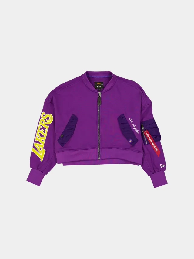 Alpha Industries Lakers New Era L-2B veste violet court